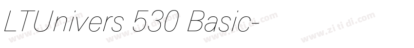 LTUnivers 530 Basic字体转换
